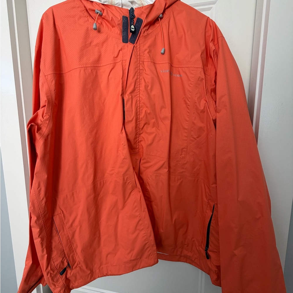 Vineyard Vines Men's Orange Raincoat